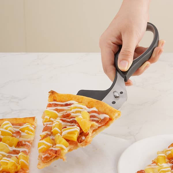 Stainless Steel Pizza Scissors with Spatula