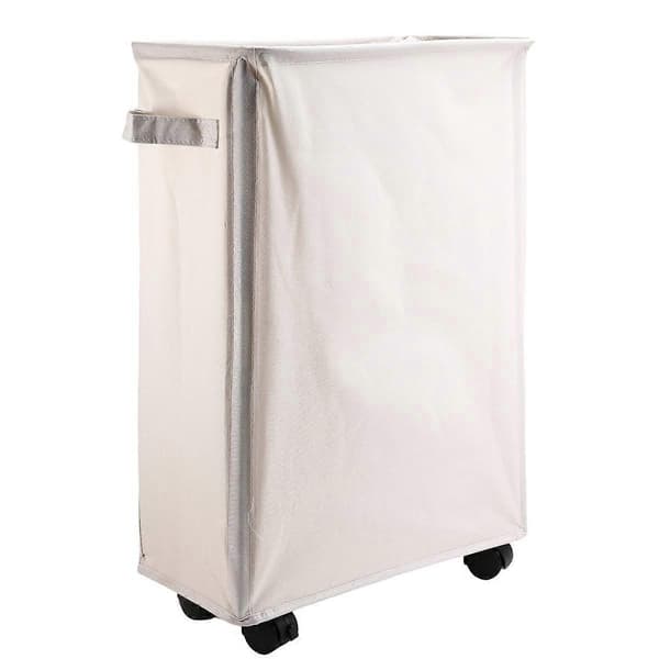 Laundry Basket with Wheels Yoga Mat Storage Basket Multifunctional Foldable Waterproof Dirty Laundry