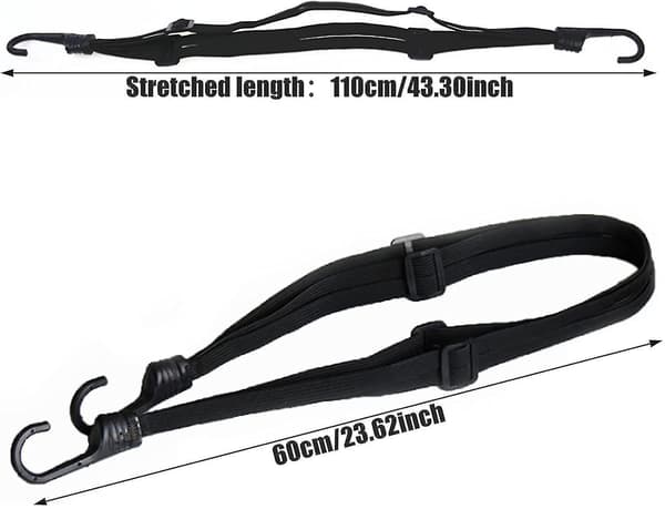 Nylon Cykelstrammer Elastik Bagagestrop Udtrækkeligt Bælte Elastikbånd Elastiksnor Med Spænde Og Krog