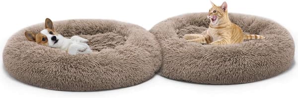 (AZC) Ortopedisk hundsäng Bekväm munk Cuddler Rund hundsäng Ultra