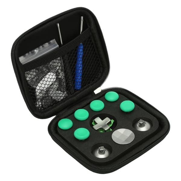 Handle Metal Key Paddle Set Professional Aluminum Alloy Replacement Control Key Paddle Kit for PS4 Green