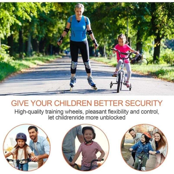Training Wheels, Kids Bike Stabilizers, Children's Bicycle Stabilizer Wheels, Bicycle Training Wheels, Adjustable Support Wheels, Universal Bicycle Approx.