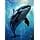 5D diamantmaleri sæt (30*40cm), Ocean spækhuggere