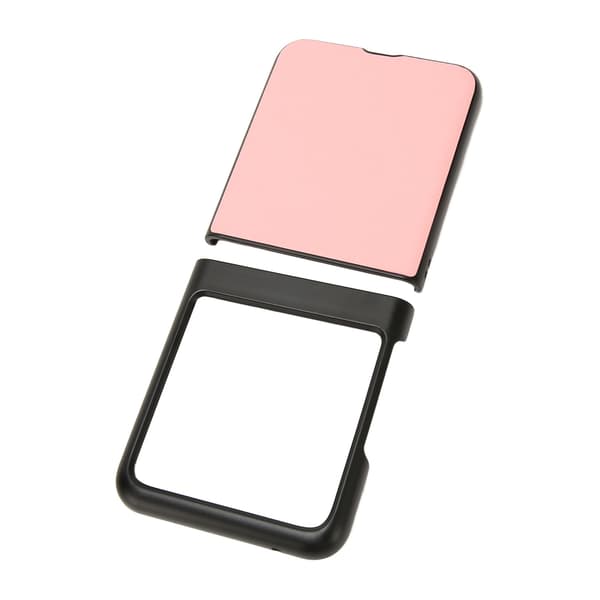Foldable Phone Case for Motorola Razr 40 Ultra Anti Scratch Shockproof Foldable Screen Phone Case Slim Phone Protective Cover Black and Pink