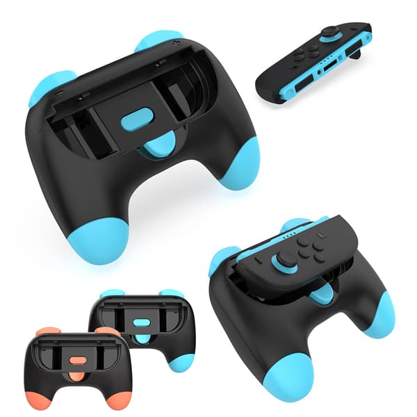 Grepp för Nintendo Switch 2 (2025) Joy-Con 2, Hållbart och halkfritt Switch2-handkontrollgreppkit, Switch-hållare tillbehör för NS2 JoyCon2 Orange Blue