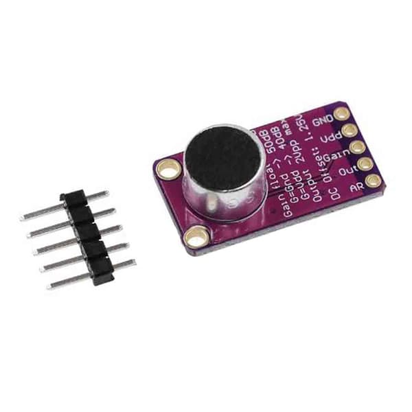 5 STK MAX9814 AGC forsterkermoduler CMA-4544PF-W mikrofon -