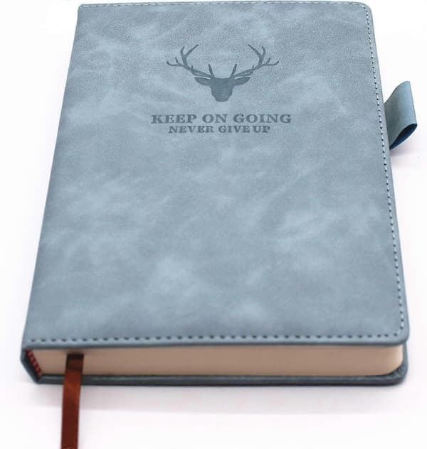 A5 Notesbog - Hardcover Executive Notesbøger med Premium Tykt Papir, College-linjeret Notesbog, 21 x 14,7 cm, 360 Sider (Lyseblå)
