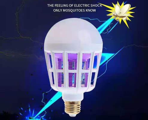 2-in-1 elektroninen UV-hyönteissuoja sisä- ja ulkokäyttöön, LED-valo