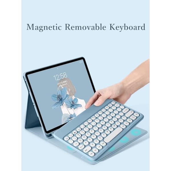 Cute iPad 9th Generation Keyboard Case with Mouse iPad 8th Generation/iPad 7th Generation