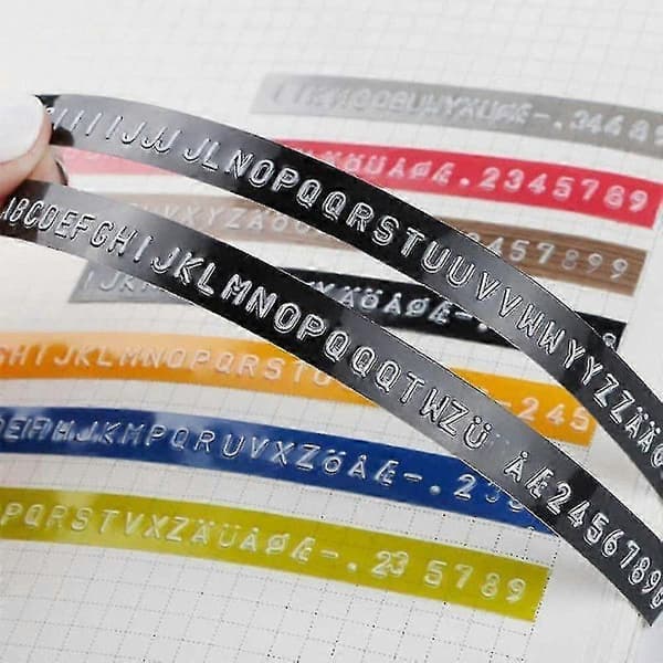 Mini Label Printer, Label Embossing Device With 2 Adhesive Rolls, Portable Small Handheld Label Printer For Home Office Use