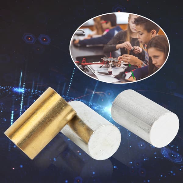 Cylinder Set Brass Iron Aluminum Cylinder Set Physical Teaching Aid Experiment Tool for Primary School