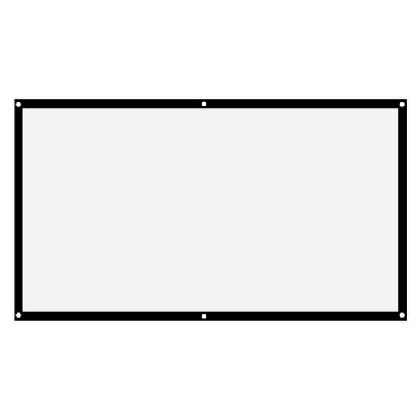 16:9 Thickened Portable Non-crease Soft White Polyester Projector Screen (84 inch)