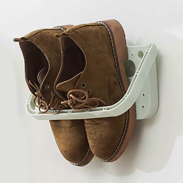 Self-Adhesive Wall-Mounted Foldable Shoe Rack for Bathroom Door, Space-Saving Shoe Hanger - Free Size
