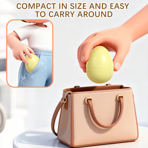 Wind-up Walking Eggshell Animal Toy Funny Assembly For Kids Easter Gift B B
