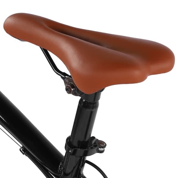 Mountain Bike Saddle Thick Hollow Bicycle Seat Shockproof Cycling Soft Cushion (Brown)