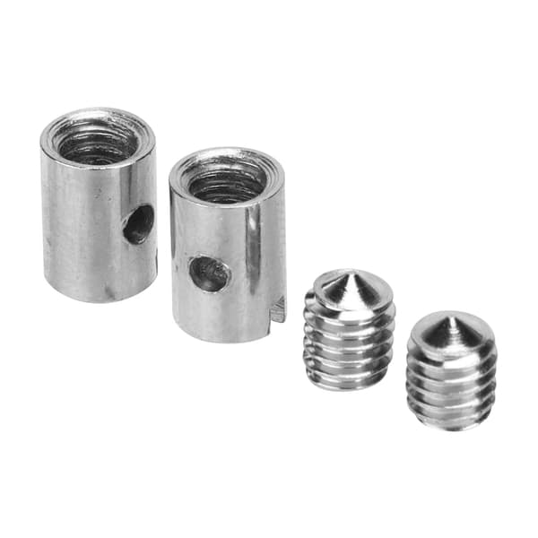 Solderless Nipple 0.2in OD with M4 Screws for Motorcycle Scooter Throttle Choke Nipple