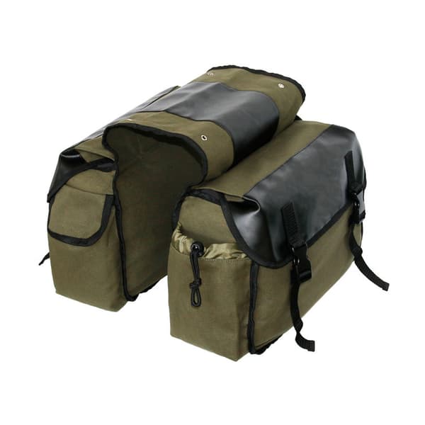 Green Motorcycle Side Bag Waterproof Saddle Bag Large Capacity Approx