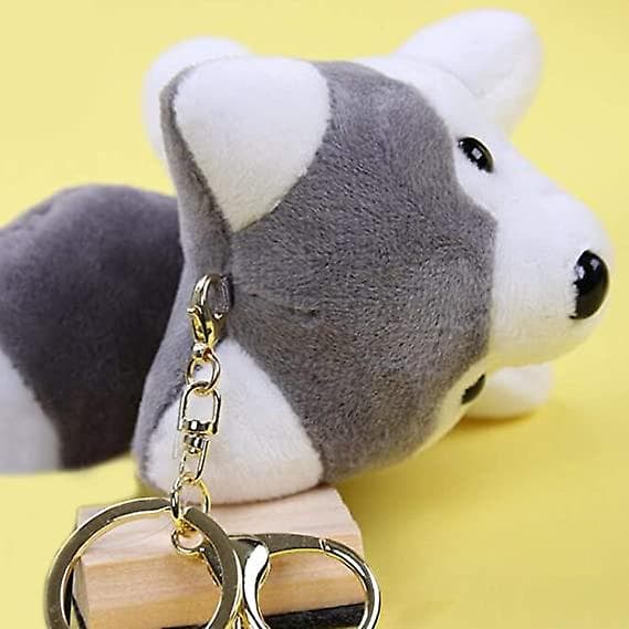 Kosedyr Husky Nøkkelringer Leker Valp Pynt Anheng