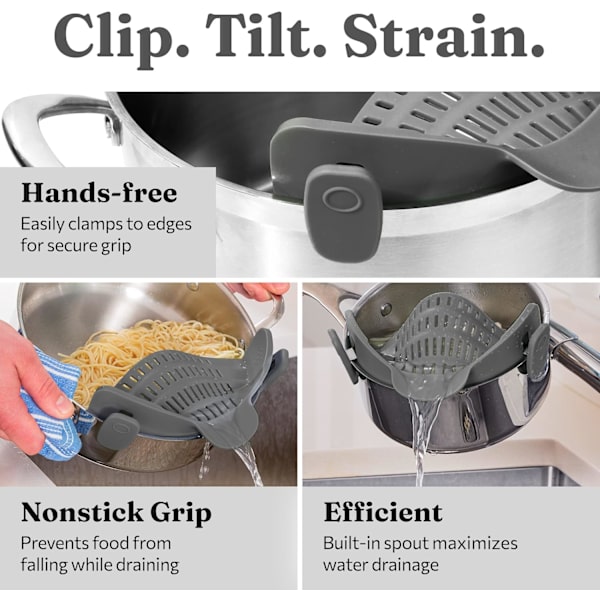 Pasta Cooker Accessory Silicone Clip Adjustable