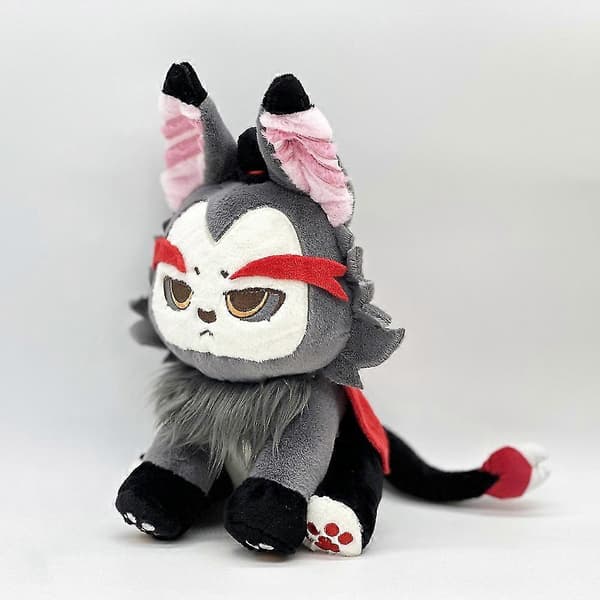 Hazbin Hotel -pehmolelu Husk Meow -pehmonukke DB Grey Grey
