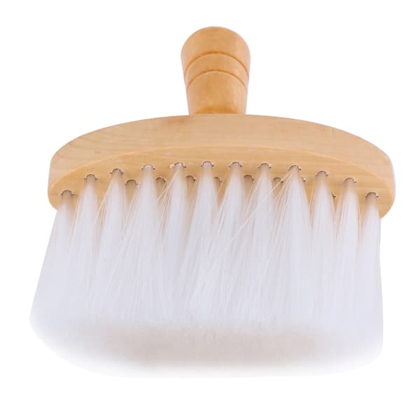 1 pc Soft Neck Duster Hair Cleaning Brush with Wooden Handle for Barber