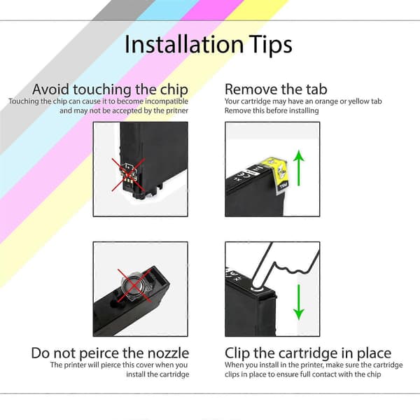 1 Set of 4 Ink Cartridges to Replace Epson 503XL Compatible/Non-OEM from Go Inks (4 Inks)