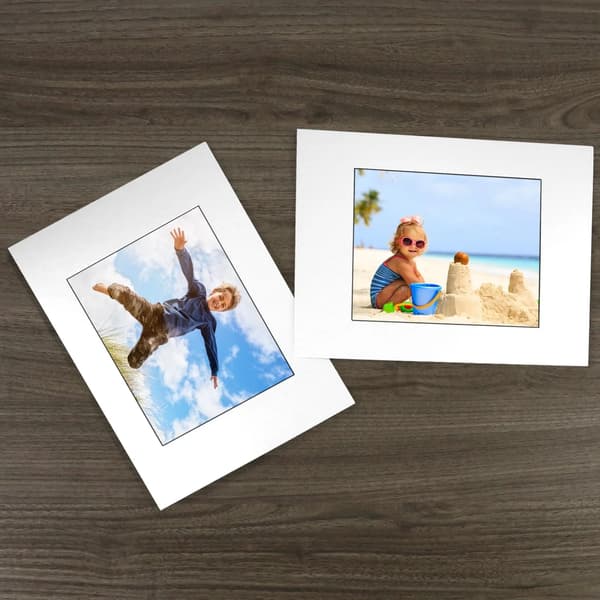 Mat Boards 10-pack Double Mat for 8x10 Photos and Frames, White 12x16 Inches