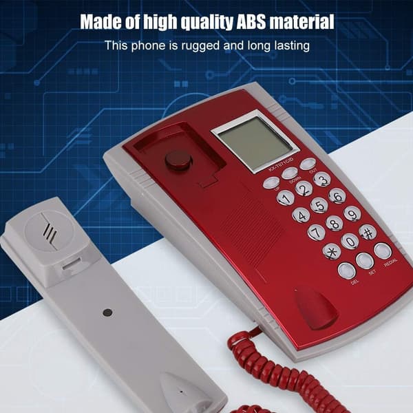 Sladdtelefon Liten Hemtelefon Fast telefon med nummerpresentation
