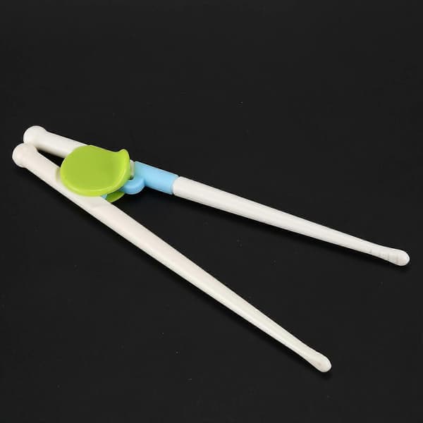 1 Pair Kids Beginner Chopsticks Training Aid Easy To Use Hot Colors: Green