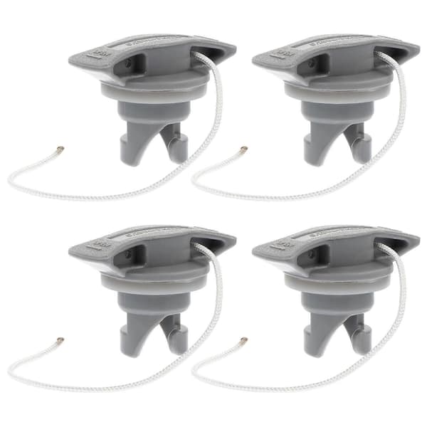 Replacement Valve Cap for Paddle Board 4 Pcs Sealing Accessory for Inflatable Boats Kayaking Grey