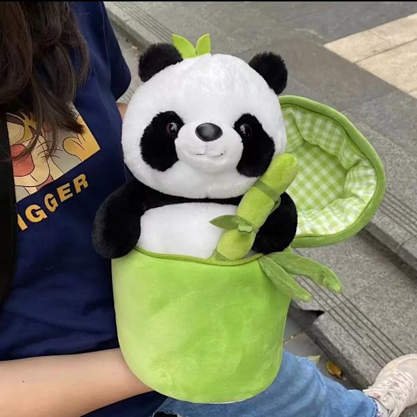 Bambu Panda Plysjleker For Barn Gutter Jenter Panda Panda 25CM