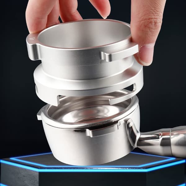 Kahvin annostelusuppilo 54 mm espressotarvikkeet, hopea