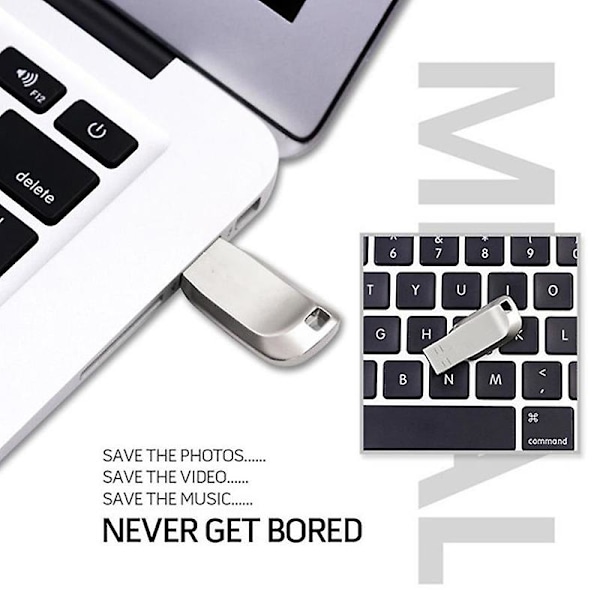 USB 3.0 2TB Flash-enhed Pendrive Høj Hastighed Data Hukommelse Lagring Flash Disk Stick db Sort Black 1TB