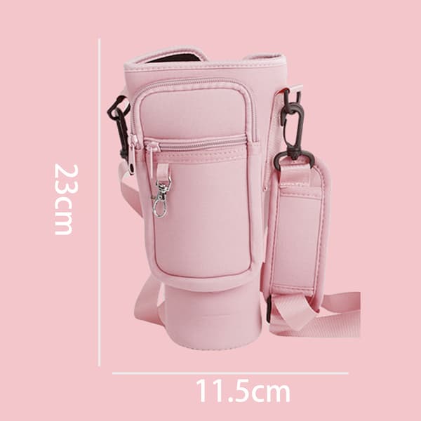 Bæretaske med mobillomme til Stanley 40oz Rosa