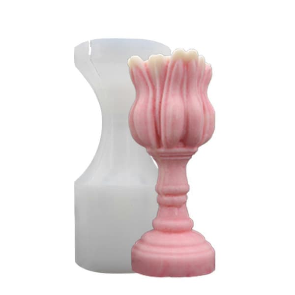 Candle Mold, Candle Holder Silicone Mold, DIY Handmade Candle Mold (14x6.5cm)