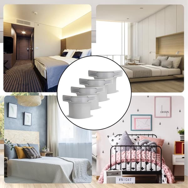4 pcs - Sheet Holders Bed Duvet Clips Clamps with Closure Strips Removable Fitted Corner Holders for Mattress Protector Covers, Linen, Blankets_yu