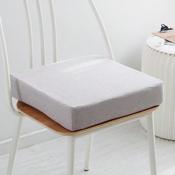 High-Density Foam Seat Cushion, 50x50x5cm Lightweight & Comfortable (Light Gray) Light gray