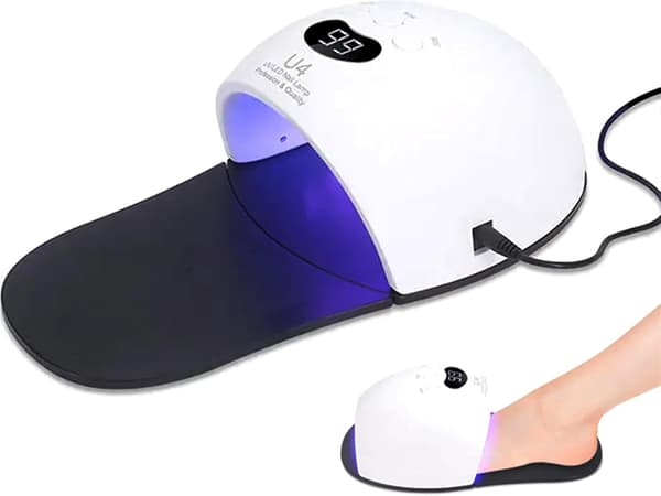 Portable Multifunctional Device White Device for Toenails and Fingernails, Damaged and Discolored Effective and Reliable