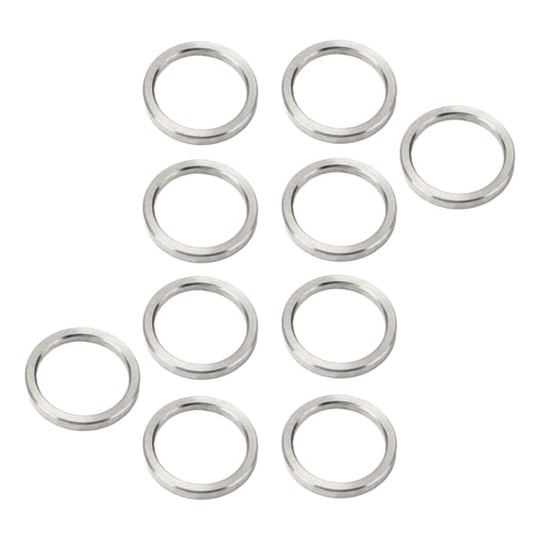 10 stk Skiveafstandsstykke 15 mm OD 12 mm ID Rustfrit Stål Hardware Tilbehør Del Sæt Kit3515-0015-0020