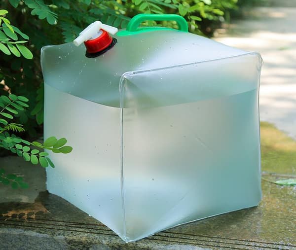 4-pack hopfällbar vattenbehållare, 20L hopfällbar och bärbar dunk för dricksvatten, återanvändbara vattenbehållare för camping
