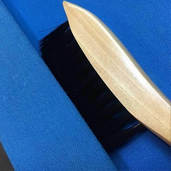 9\" Pool Table and Rail Brush with Cue Shaft Cleaner