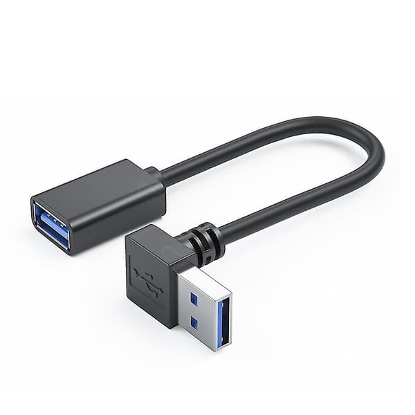 Universal USB 3.0-forlengelseskabel med 90-graders bøy for hjem og kontor 0.5m Nedoverbøy 0.5m Down Bend