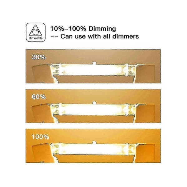 R7S Halogenlampe 118mm 200W 230V Halogenstav R7S Halogenlampe R7S Dimbar Halogenstav Lampe L