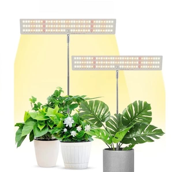 1-pakke LED-vekstlampe med 3 lysmoduser og 4-trinns dimmer