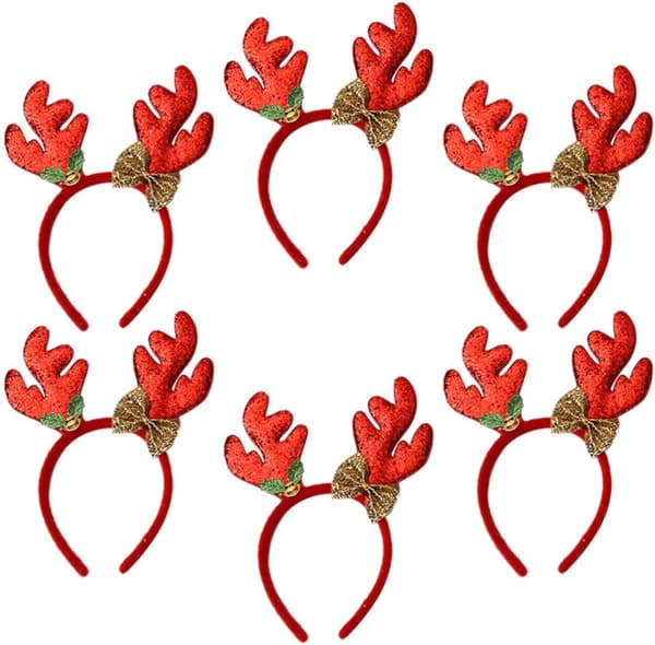 6 stk julehorn hårbånd hårbånd hårbånd hårbånd til