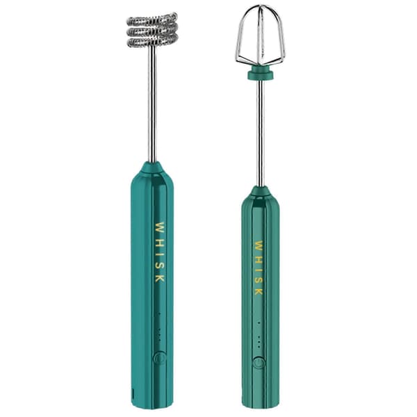 USB Rechargeable Electric Whisk Egg Beater Handheld Mixer Green