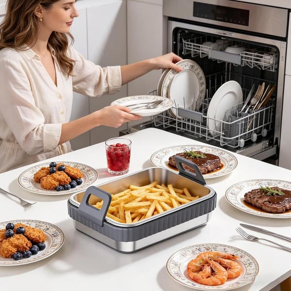 Airfryer-bageforme til ovn, non-stick belagt, varmebestandig grå - Grau