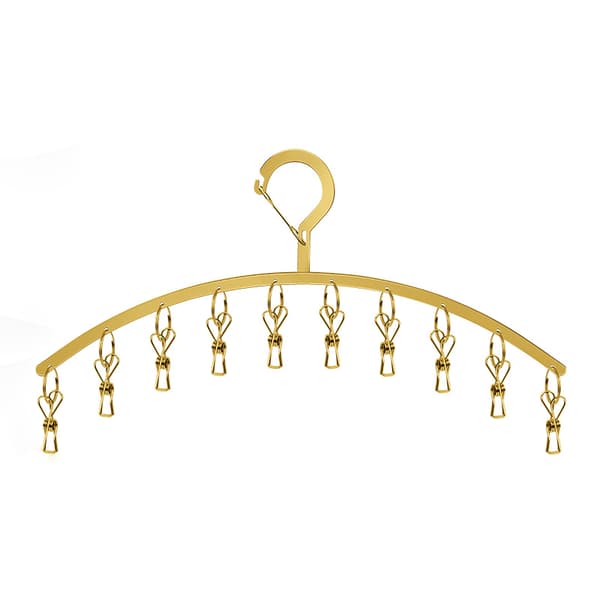 Stainless Steel Sock Drying Rack, Arc-shaped, Space-saving, Sock Clip, Windproof Clothes Hanger for Cloth Diapers, B 1pc B B 1pcs