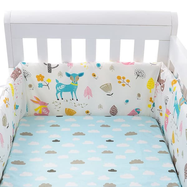 Crib bumper 200x30 cm for cot, (all around) with edge protection, nest, edges, bedding, bed snake