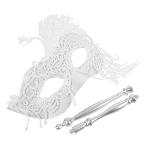 Women's Masquerade Mask Costume Handheld Lace Mask for Prom Cosplay